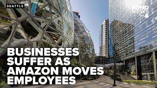 Seattle small businesses see drop-off in customers as Amazon reassigns hundreds of workers