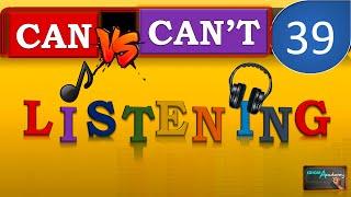 Diferencias CAN vs CAN'T / LISTENING # 39 / CAN VS CAN'T SONIDOS / Ejercicios de Listening