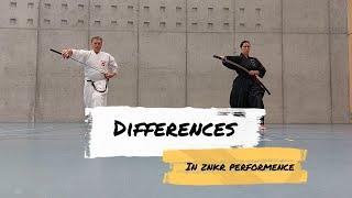 iaido: The permitted differences in znkr kata's