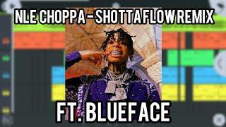 NLE Choppa - Shotta Flow Remix ft. Blueface | Fl studio mobile remake