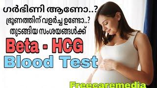 Beta hcg test in malayalam | Pregnancy test