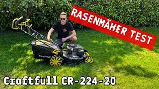 Craftfull Premium Rasenmäher im Test - Craftfull CR-224-20 Benzin Rasenmäher ‍