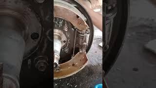 how to  brake adjustment Isuzu Nkr truck shot video viral