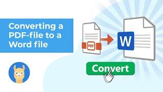 How to convert a PDF file to a Word document