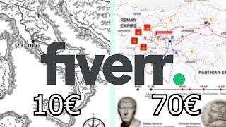 Pago 200€ por 6 mapas en Fiverr