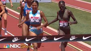 Athing Mu's unbeaten streak pushed to the line by Ajee Wilson at Nationals | NBC Sports