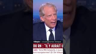 Dominique de Villepin votera pour le Nouveau Front Populaire