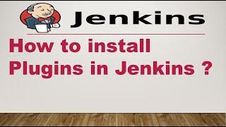 How to install Plugins in Jenkins ? || Jenkins Plugins || Devops || CICD