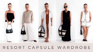 Elegant Resortwear Travel Capsule Wardrobe