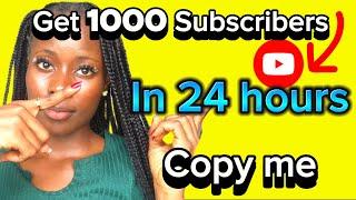 HOW TO GET 1000 SUBSCRIBERS IN 1 Day #seo (Earn passive Income with YouTube money)