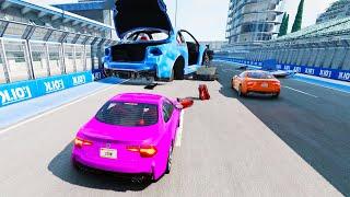 BeamNG Racing But Every 10 Seconds, Something Horrible Happens...