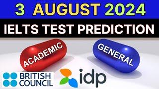 3rd August 2024 IELTS Test Prediction By Asad Yaqub