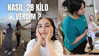 NASIL 28 KİLO VERDİM | Kilo vermek için nasıl beslendim? Nasıl spor motivasyonu kazandım? Diyet?