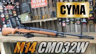 M14 Cyma CM032W Tu próximo proyecto de DMR? ( Review & Test Shot )  | Airsoft Review en Español