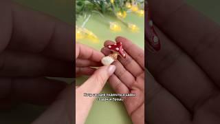 Брошь из полимерной глины #своимируками #украшения #творчество