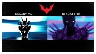 Batman Beyond intro comparison - Animation vs Live Action/Blender 3D