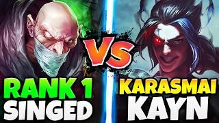 WHEN RANK 1 SINGED GOES UP AGAINST RANK 1 KAYN KARASMAI IN SOLO QUEUE