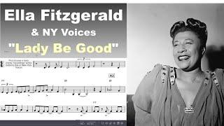 Ella Fitzgerald & NY Voices - Lady Be Good - Virtual Guitar Transcription