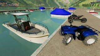 Trading Mud ATVs for boat and making TONS of money | Farming Simulator 22