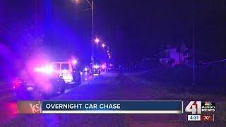 Overnight police chase in KCMO ends with 2 men in custody