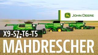 Erleben Sie unsere komplette John Deere Mähdrescherfamilie IN AKTION!