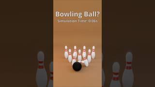 Bowling Pins vs Cloth Simulation  | Satisfying 3D Animation