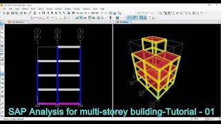 SAP2000 Tutorial For Beginners [Chapter 1]: Modelling of a Building
