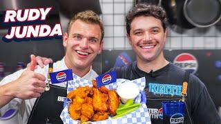 Teaching Rudy the BEST Chicken Wing Recipe | What's For Lunch Presented by @Pepsi