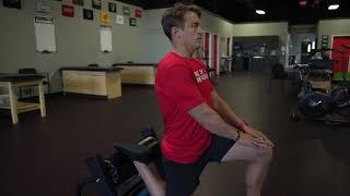 Rear Foot Elevated Stretch - Rehab 2 Perform