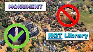 Why Rushing Monument NOT Library in Civ 7 is GOATED - Civilization Build Order Tutorial Antiquity