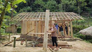 Complete Wooden House Wall - Cook Ribs & Boiled Chicken To Enjoy With The Workers