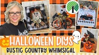   RUSTIC COUNTRY HALLOWEEN DIYs and CRAFTS 2024 || Ghost Busted Canvas Shadow Box