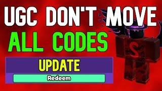 ALL UGC Don't Move CODES | Roblox UGC Don't Move Codes (November 2023)