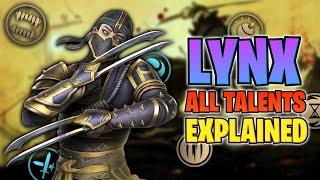 Lynx All Talents Explained  | The BOMB Master  | Best EPIC Hero | Shadow Fight Arena 4 Gameplay