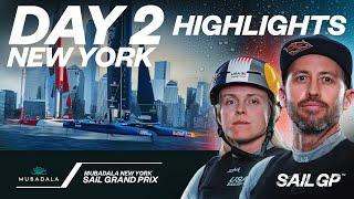 Day 2 Highlights // Mubadala New York Sail Grand Prix | SailGP