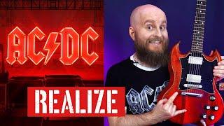 AC/DC Realize Guitar Lesson - from Power Up Album (How To Play Song Tutorial) #PWRUP