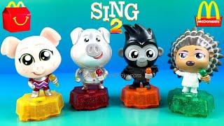 SING 2 McDONALD'S HAPPY MEAL TOYS TOMY LIGHT UP FIGURINES COLLECTION CAJITA FELIZ JUGUETES 2021 2022