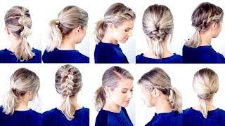 10 CUTE & EASY LOW PONYTAIL HAIRSTYLES | Milabu