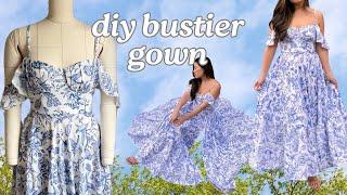 Sewing my Dream Dress | DIY Pleated Cup Bustier Dress