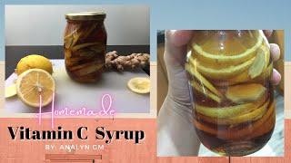 HOMEMADE VITAMIN C SYRUP for KIDS/ADULT | LEMON SYRUP | ALL NATURAL INGREDIENTS