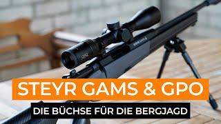 Die Jagdwaffe für die Berge: Steyr Gams im Portrait & GPO Spectra™ 6x 1,5-9x44i Zielfernrohr