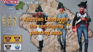 Continuing painting of Victrix Austrian Landwehr 1808-1815