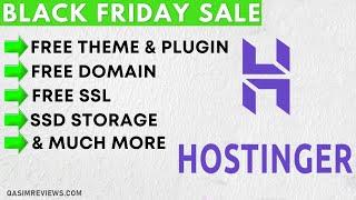 Hostinger Black Friday Sale - Cheap Web Hosting, Free Domain, Theme, Plugin, SSL, SSD Storage (2021)