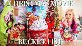 CHRISTMAS MOVIE BUCKETLIST | THE GRINCH THEMED MOVIE NIGHT SNACK BOARD