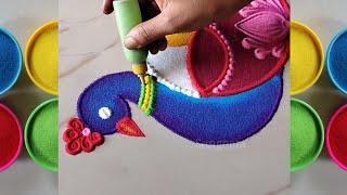 Best Rangoli Tricks by Sangeeta| Deepavali, Sankranti, Dhanteras and Diwali Simple Rangoli