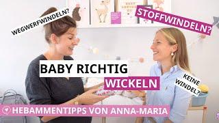 Stoffwindeln oder Wegwerfwindeln? Alles zum Thema Wickeln | Hebammentipps von Anna-Maria