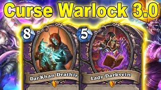 XL Curse Warlock 3.0 Is Back! 20 Curses In His Deck Is Enough! March of the Lich King | Hearthstone