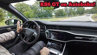 2025 AUDI RS6 GT on Autobahn! The best Audi RS CAR ever