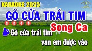 Gõ Cửa Trái Tim Karaoke Song Ca Âm Thanh Nhạc Sống 2025 | Trọng Hiếu