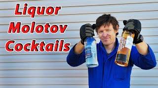 High-Proof Liquor Molotov Cocktails